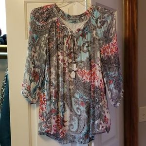 Danielrainn 3/4 sleeve top with cami